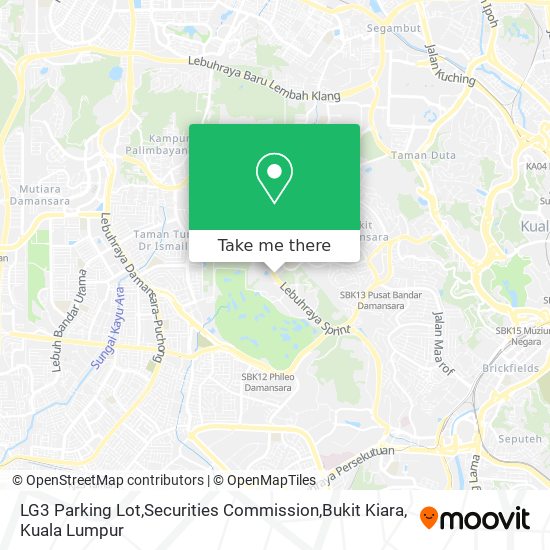 LG3 Parking Lot,Securities Commission,Bukit Kiara map