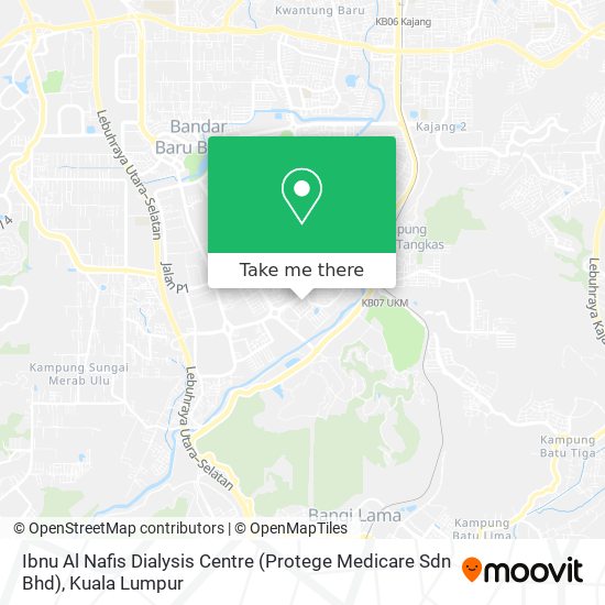 Peta Ibnu Al Nafis Dialysis Centre (Protege Medicare Sdn Bhd)
