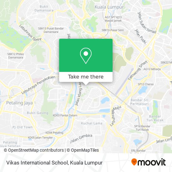 Vikas International School map