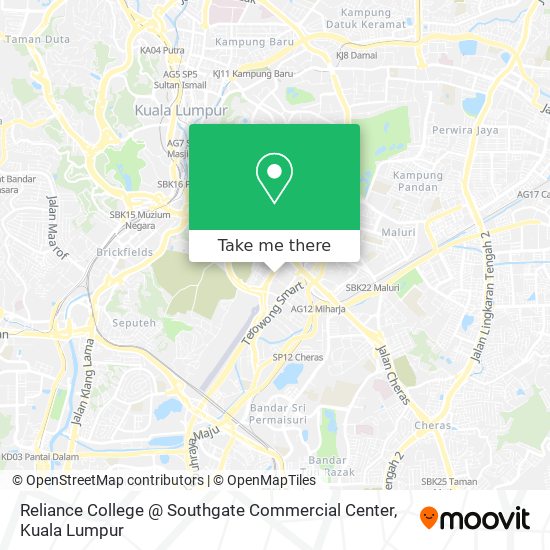 Reliance College @ Southgate Commercial Center map