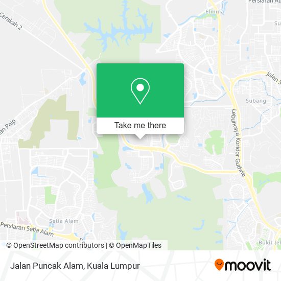 Jalan Puncak Alam map