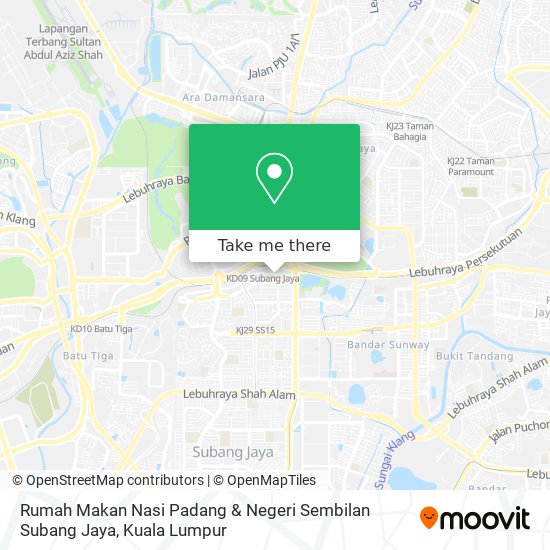 Rumah Makan Nasi Padang & Negeri Sembilan Subang Jaya map