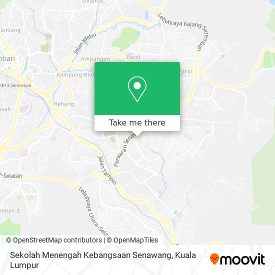 Sekolah Menengah Kebangsaan Senawang map