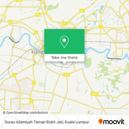Surau Islamiyah Taman Bukit Jati map