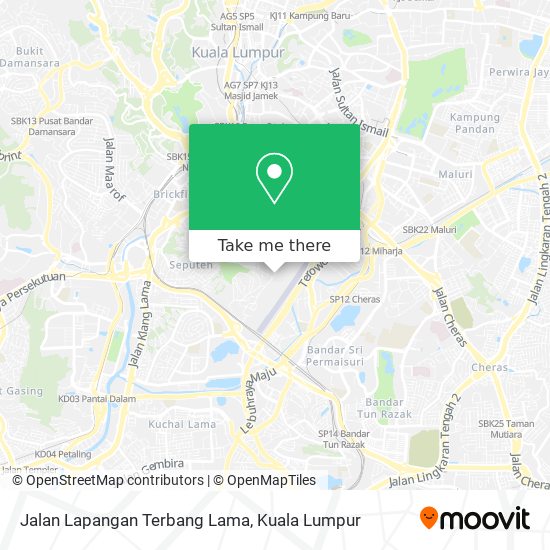 Jalan Lapangan Terbang Lama map