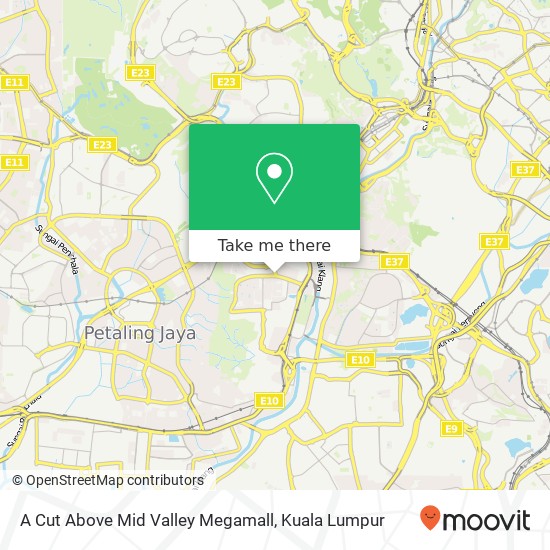 A Cut Above Mid Valley Megamall map