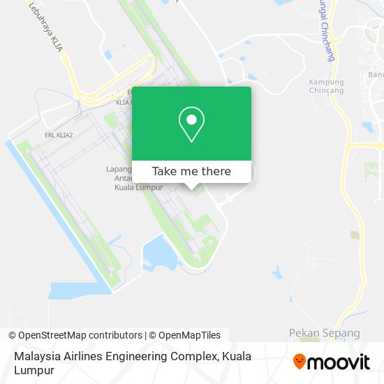 Peta Malaysia Airlines Engineering Complex