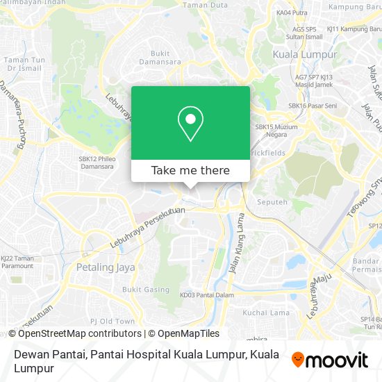 Peta Dewan Pantai, Pantai Hospital Kuala Lumpur