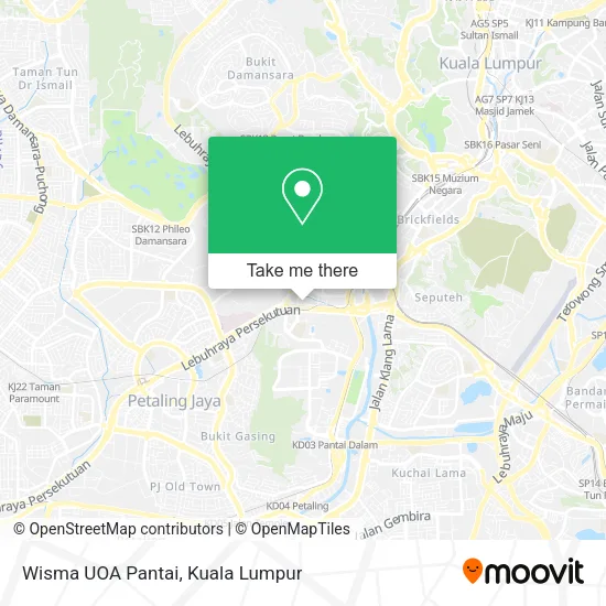 Wisma UOA Pantai map