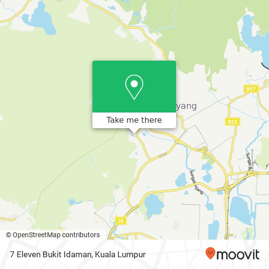 7 Eleven Bukit Idaman map