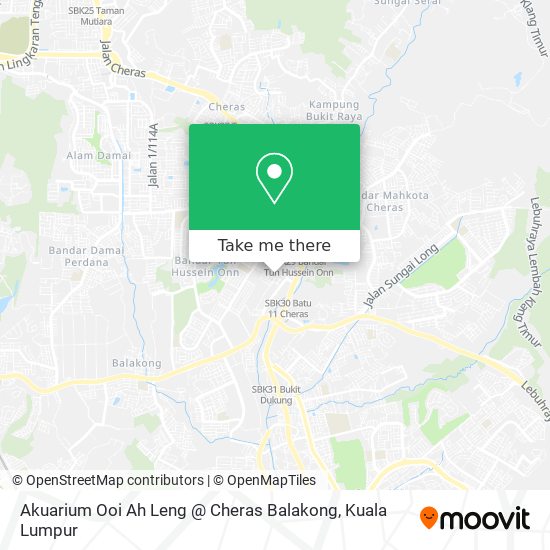 Akuarium Ooi Ah Leng @ Cheras Balakong map