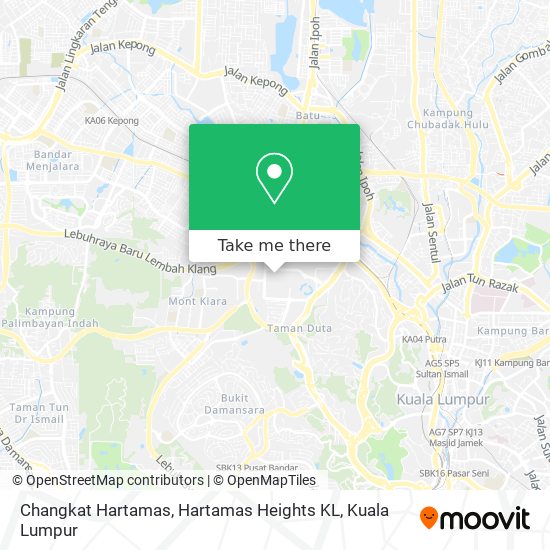 Changkat Hartamas, Hartamas Heights KL map