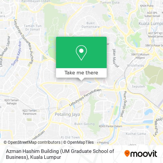 Azman Hashim Building (UM Graduate School of Business) map
