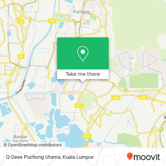 Q-Dees Puchong Utama map