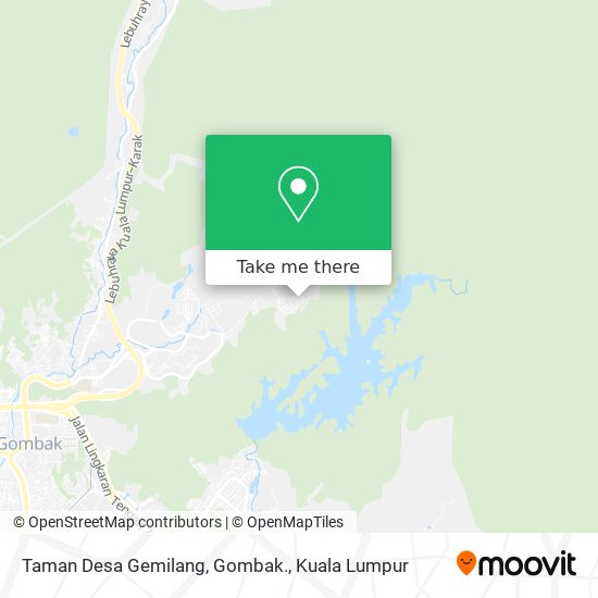 Peta Taman Desa Gemilang, Gombak.