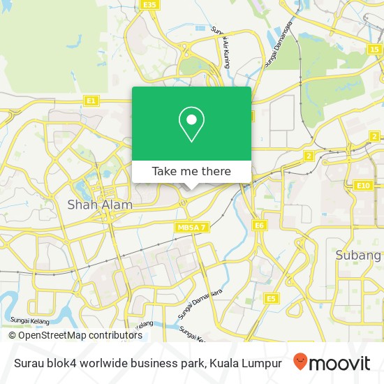 Peta Surau blok4 worlwide business park