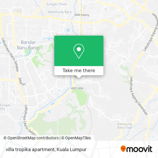 villa tropika apartment map