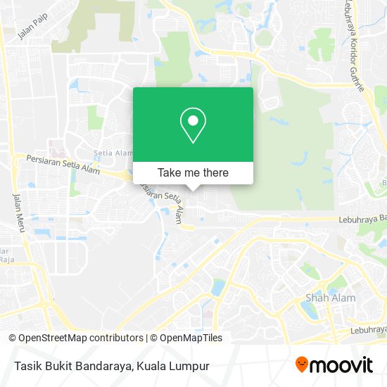 Tasik Bukit Bandaraya map