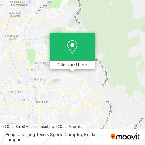 Peta Penjara Kajang Tennis Sports Complex