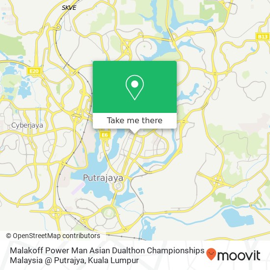 Peta Malakoff Power Man Asian Dualthon Championships Malaysia @ Putrajya