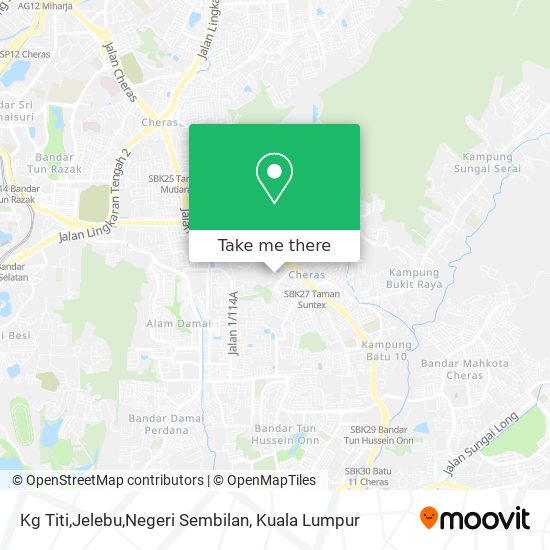 Peta Kg Titi,Jelebu,Negeri Sembilan