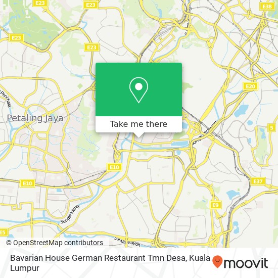 Bavarian House German Restaurant Tmn Desa map