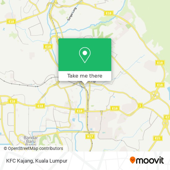 Peta KFC Kajang