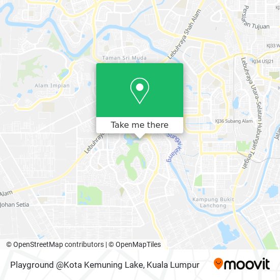 Peta Playground @Kota Kemuning Lake