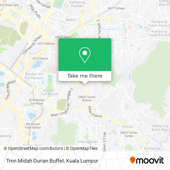 Tmn Midah Durian Buffet map
