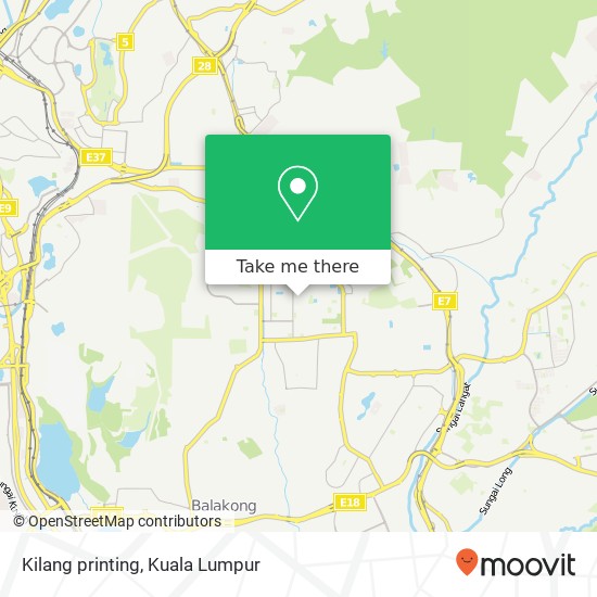 Kilang printing map