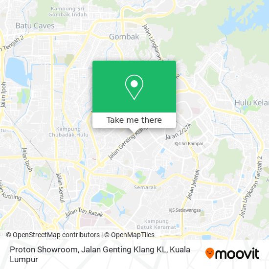 Proton Showroom, Jalan Genting Klang KL map