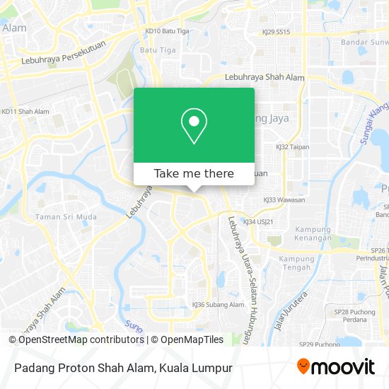 Padang Proton Shah Alam map