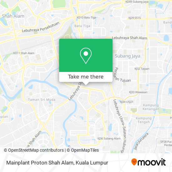 Peta Mainplant Proton Shah Alam