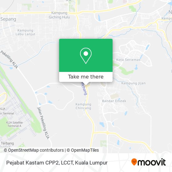 Pejabat Kastam CPP2, LCCT map