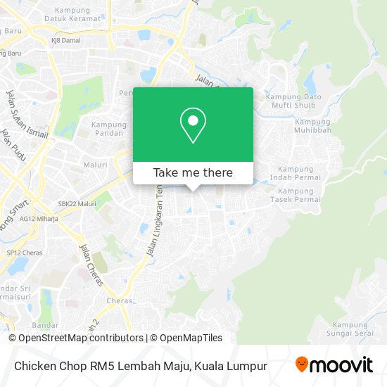 Chicken Chop RM5 Lembah Maju map