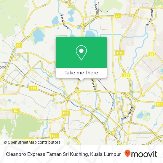 Peta Cleanpro Express Taman Sri Kuching