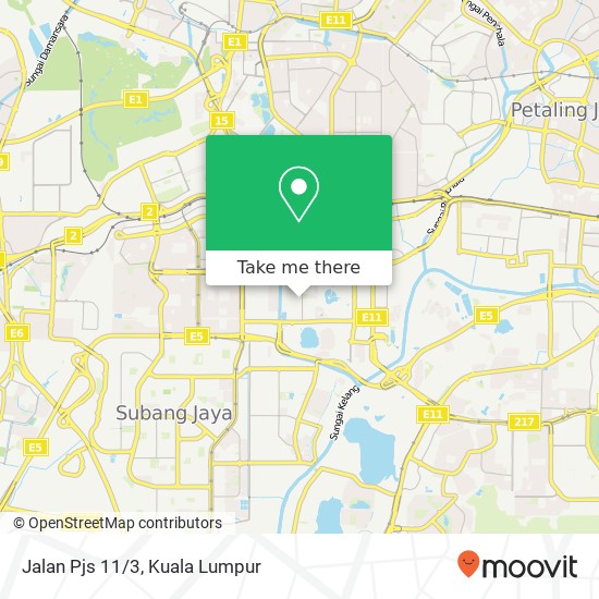 Jalan Pjs 11/3 map