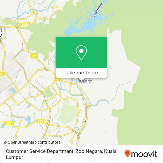 Customer Service Department, Zoo Negara map