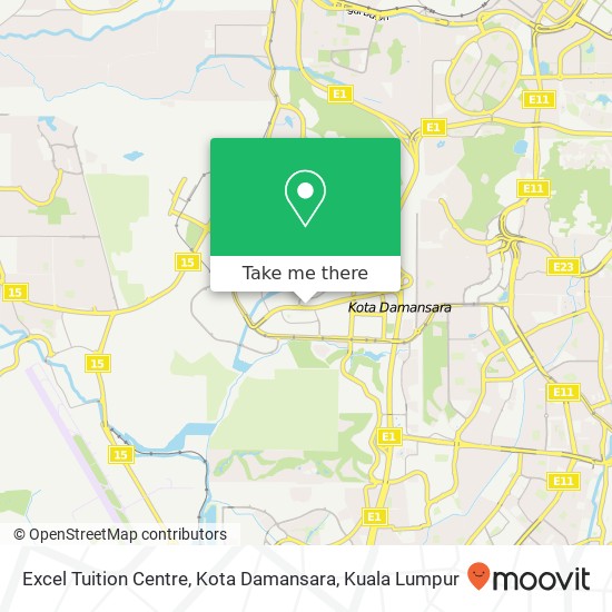 Excel Tuition Centre, Kota Damansara map