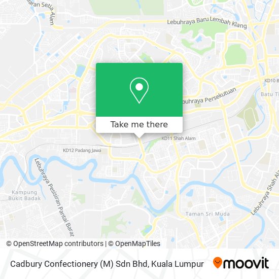 Cadbury Confectionery (M) Sdn Bhd map