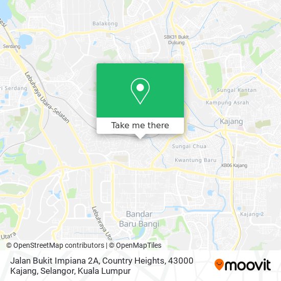 Peta Jalan Bukit Impiana 2A, Country Heights, 43000 Kajang, Selangor