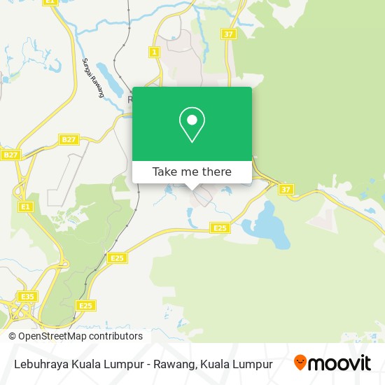 Peta Lebuhraya Kuala Lumpur - Rawang