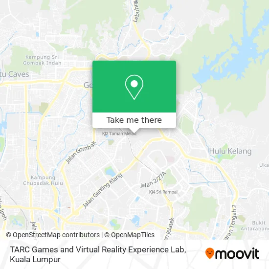TARC Games and Virtual Reality Experience Lab map