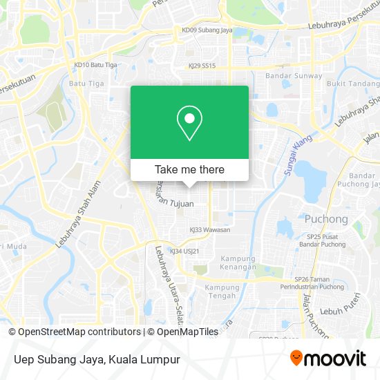 Peta Uep Subang Jaya