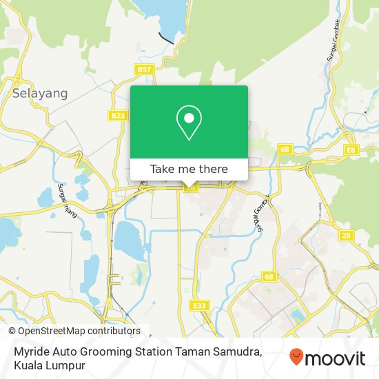 Myride Auto Grooming Station Taman Samudra map