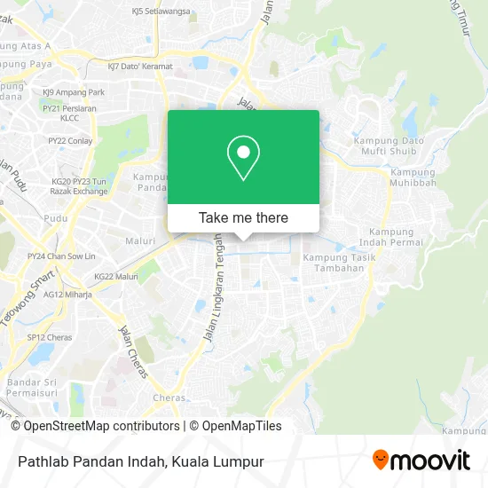 Pathlab Pandan Indah map