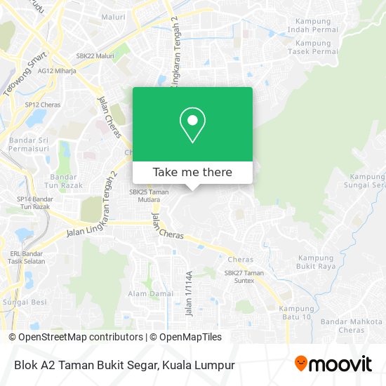 Peta Blok A2 Taman Bukit Segar