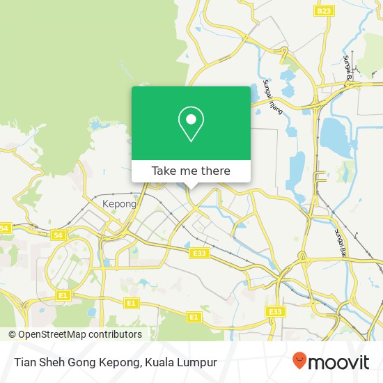 Tian Sheh Gong Kepong map