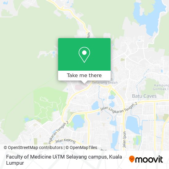 Faculty of Medicine UiTM Selayang campus map