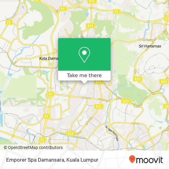 Peta Emporer Spa Damansara